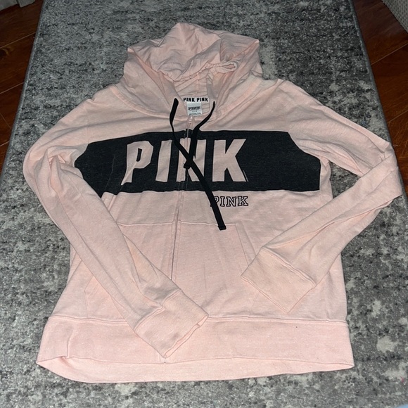 VS Pink - lightweight pink Zipup- size Large - Picture 1 of 3